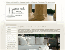 Tablet Screenshot of capitolparkantiques.com